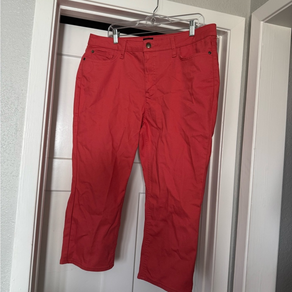 Lee Red Chinos Vibrant Casual Capris